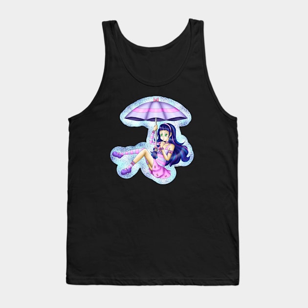 Umbrella anime girl Tank Top by PunkBune